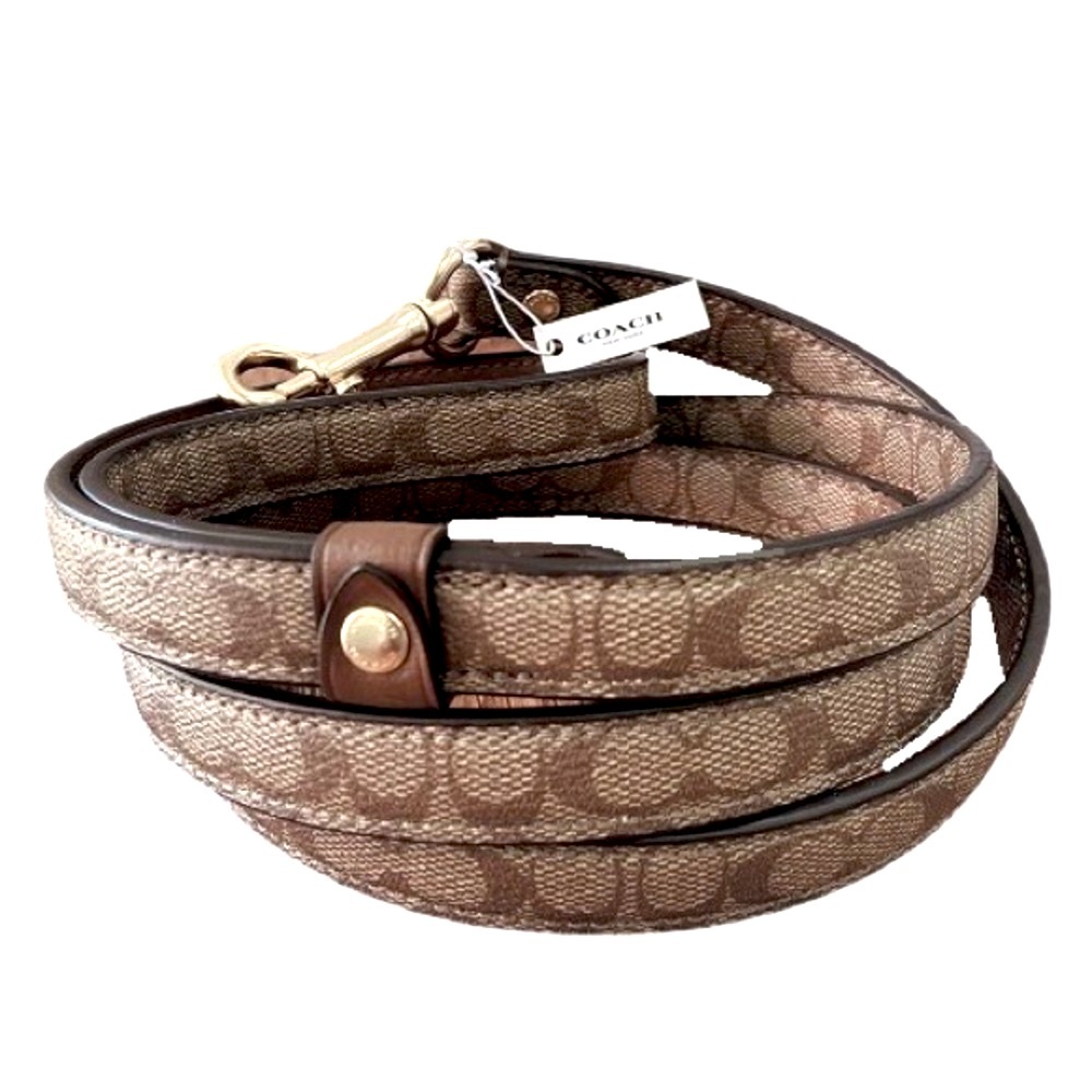 🎁COACH tan signature dog leash